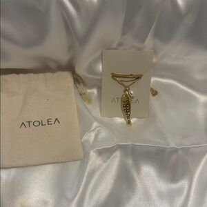 ATOLEA Gold Fish Pendant Necklace